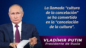 Presidente Vladímir Putin: En diversos países se distorsiona la historia, se rompen leyes de la naturaleza.