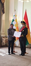 Embajador de Rusia en Bolivia fue condecorado con la Orden boliviana Embajador de Rusia en Bolivia fue condecorado con la Orden boliviana
