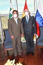 Sobre la visita de despedida del Embajador de Rusia al Presidente de Bolivia Sobre la visita de despedida del Embajador de Rusia al Presidente de Bolivia