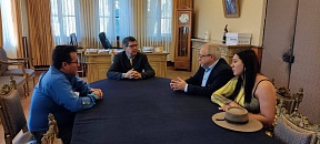La visita a la Universidad Autónoma en Tarija La visita a la Universidad Autónoma en Tarija